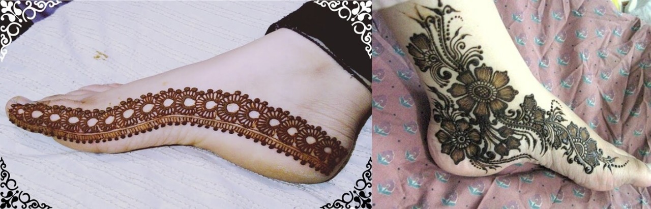 Floral Patterns For Feet Heena Designs